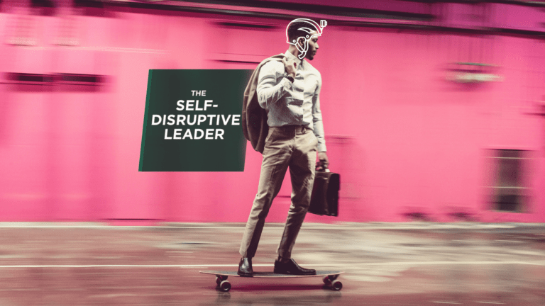 Korn Ferry Campaign: The Self-Disruptive Leader - Man Bites Dog