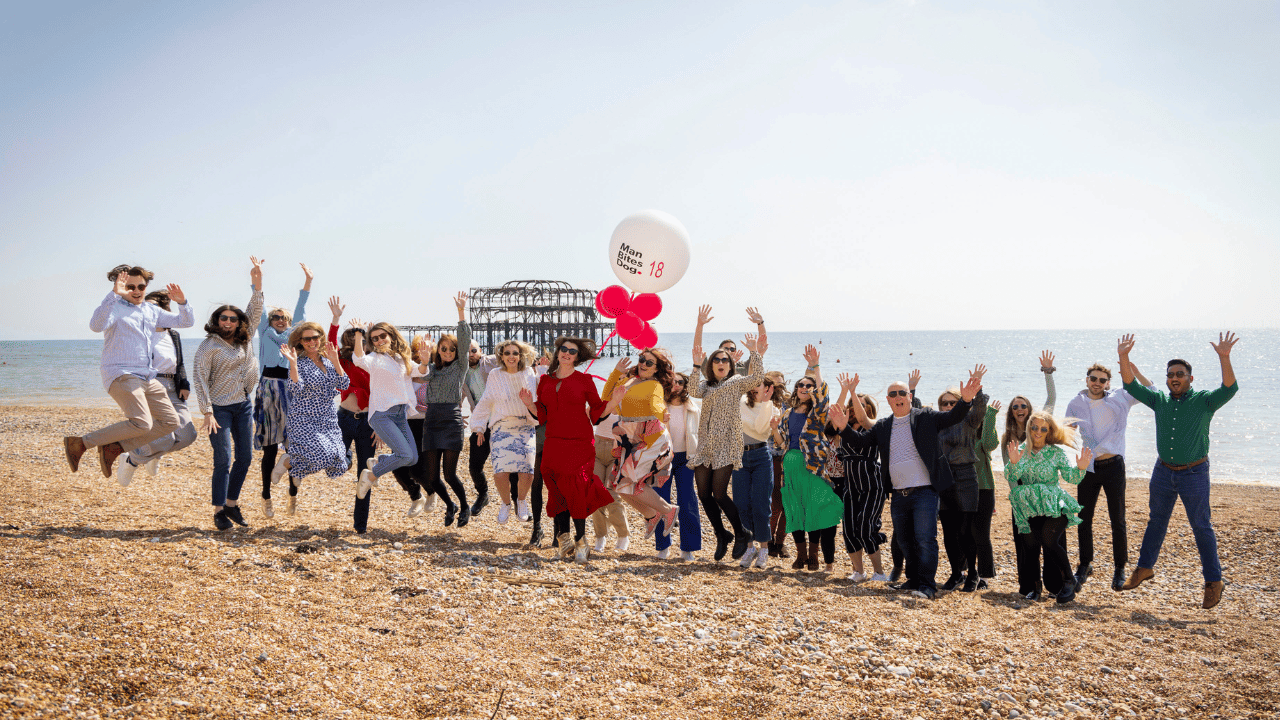 Man Bites Dog celebrates 18th birthday on the Brighton beach