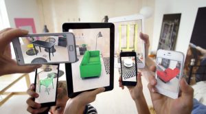 An augmented reality living room