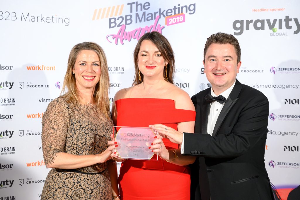 Man Bites Dog team at B2B Marketing Awards