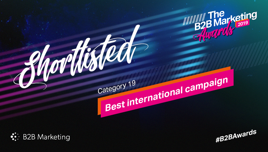 Banner for the B2B Marketing Awards category 11 'Best international campaign'