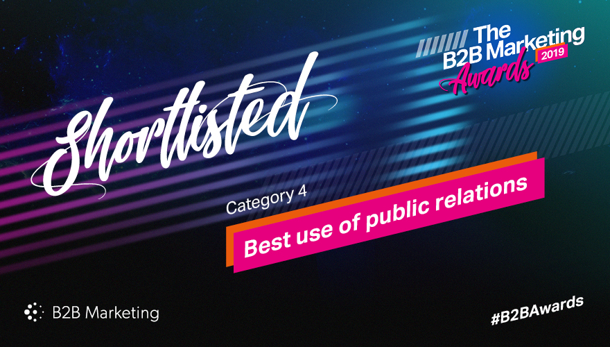 Banner for the B2B Marketing Awards category 11 'Best use of public relations'